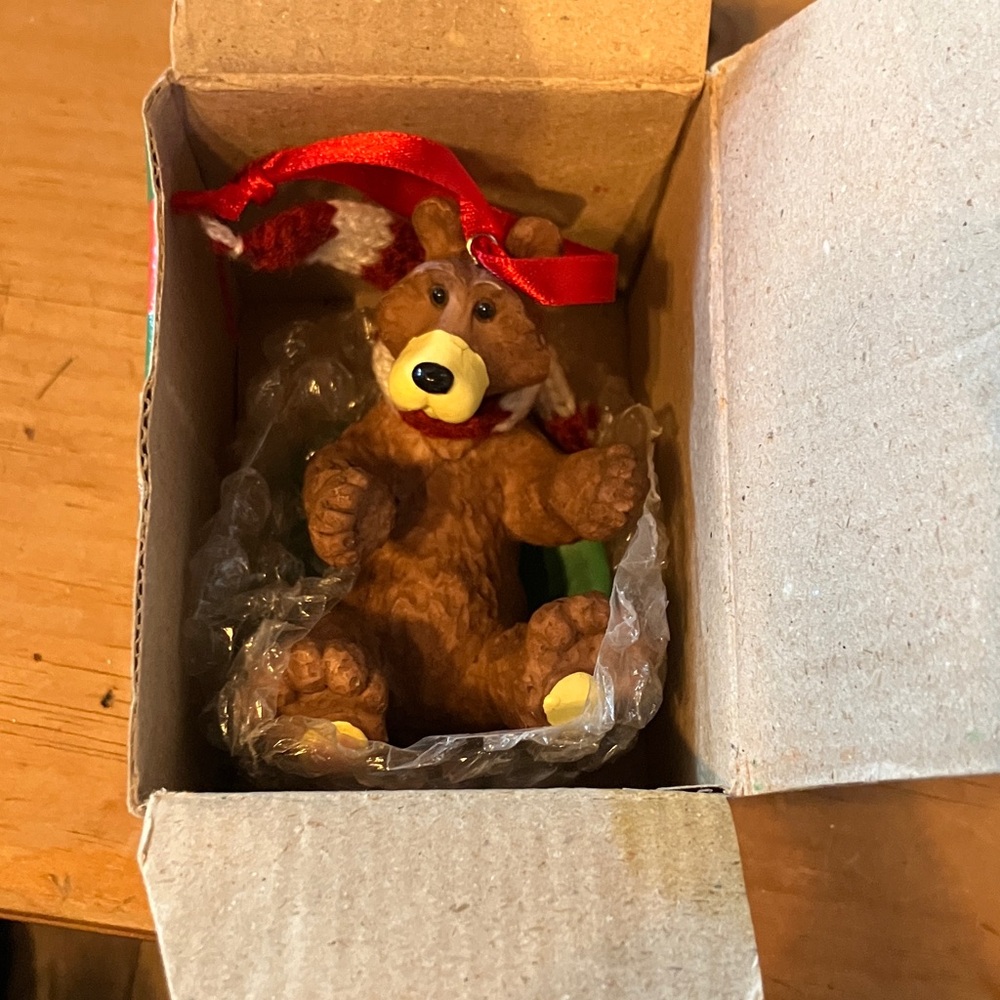 3 for $20 ITEM

Vintage Antique Sledding Bear Ornament Brand New In Box